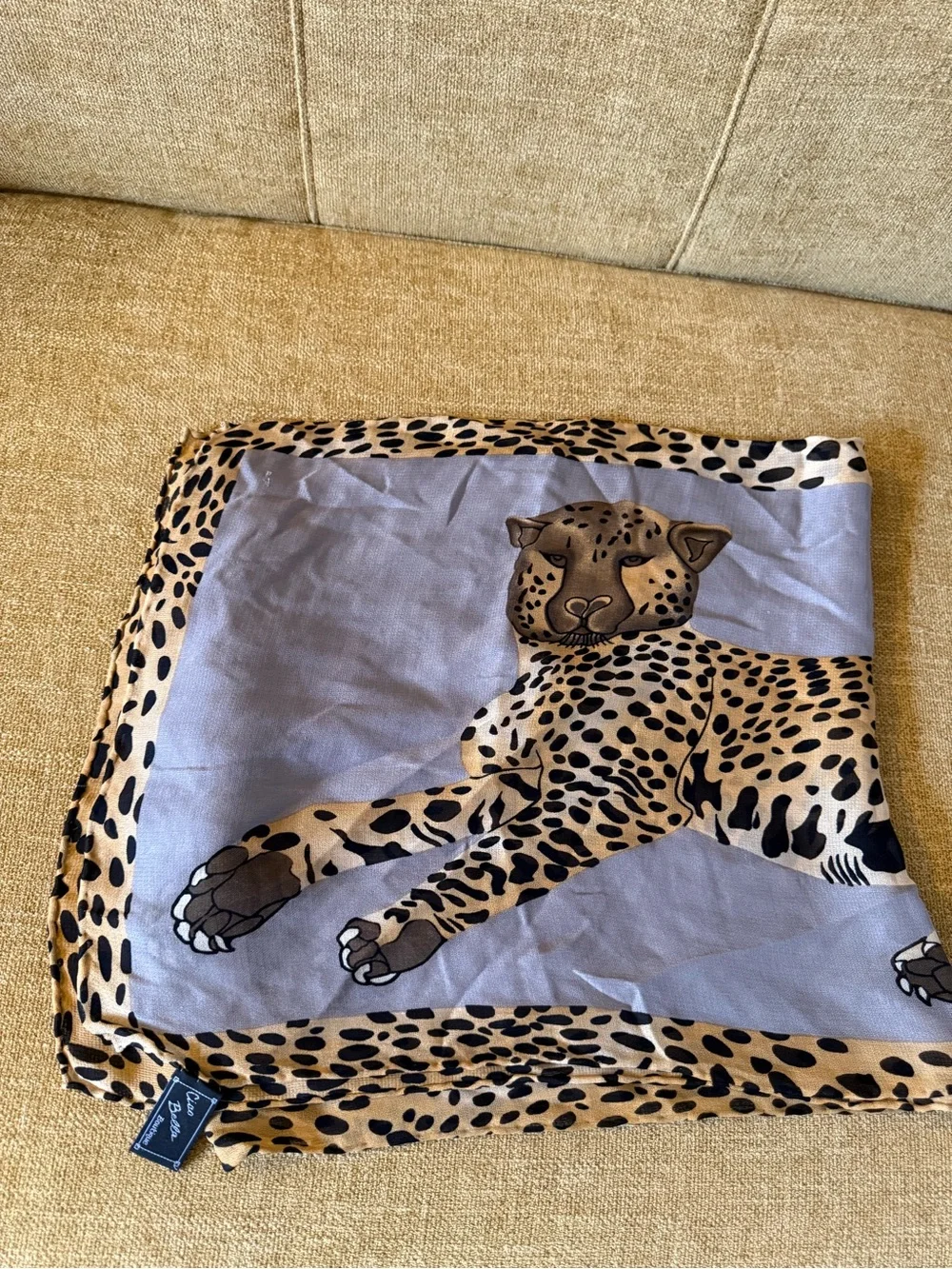 Ciao Bella Boutique tiger silk shawl NEW